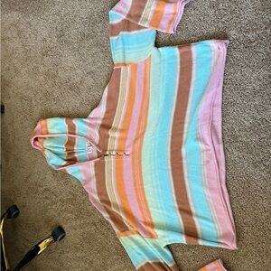 Roxy Multicolor Striped Hoodie